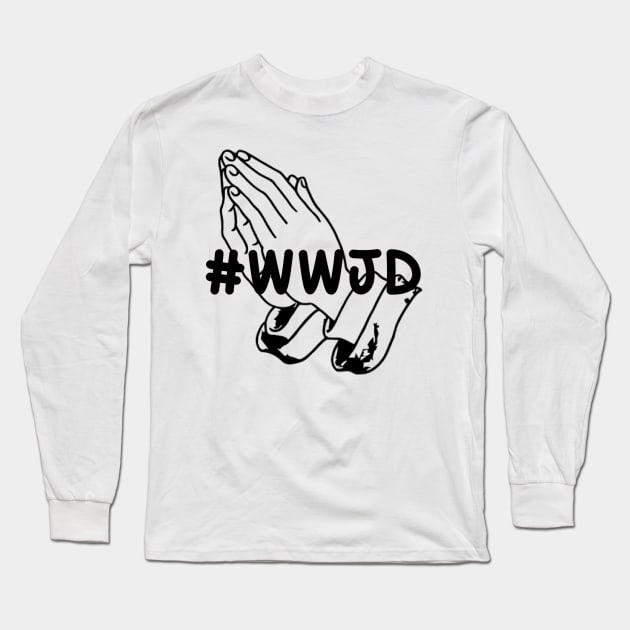 #WWJD Long Sleeve T-Shirt by Look Up Creations